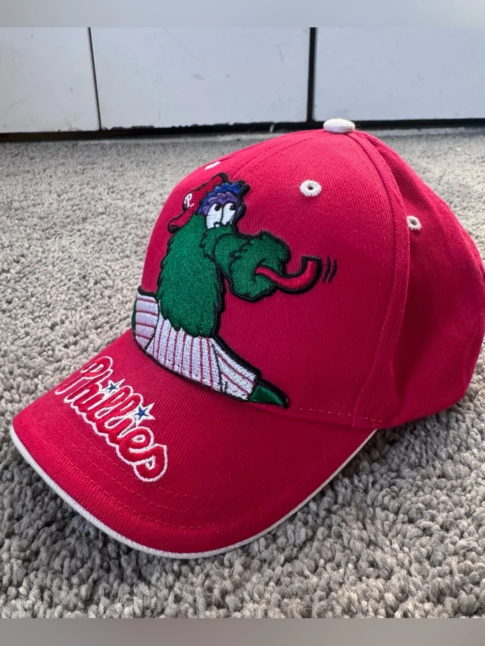 47 Brand Philadelphia Phillies Phillie Phanatic Kids Youth Adjustable Hat Red